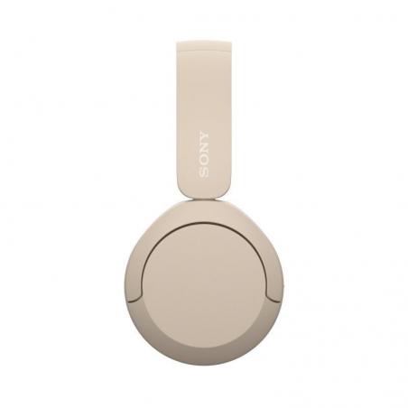 Auriculares inalámbricos Sony WH-CH520/ con Micrófono/ Bluetooth/ Beige