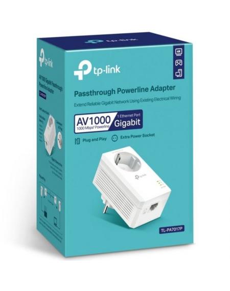 Adaptador Powerline TP-Link TL-PA7017P 1000Mbps/ Alcance 300m