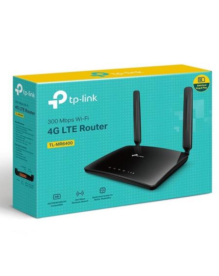 Router Inalámbrico 4G TP-Link TL-MR6400 300Mbps/ 2.4GHz/ 2 Antenas/ WiFi 802.11b/g/n