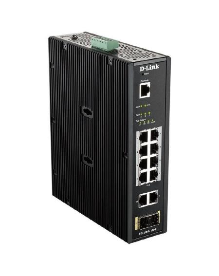 Switch Gestionado D-Link DIS-200G-12PS 12 Puertos/ Gigabit 10/100/1000/ SFP/ PoE