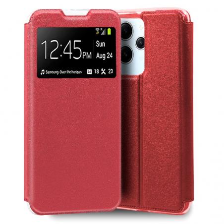 Funda COOL Flip Cover para Xiaomi Redmi 12 Liso Rojo