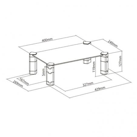 Soporte para Monitor Aisens MR01C-109/ hasta 20kg