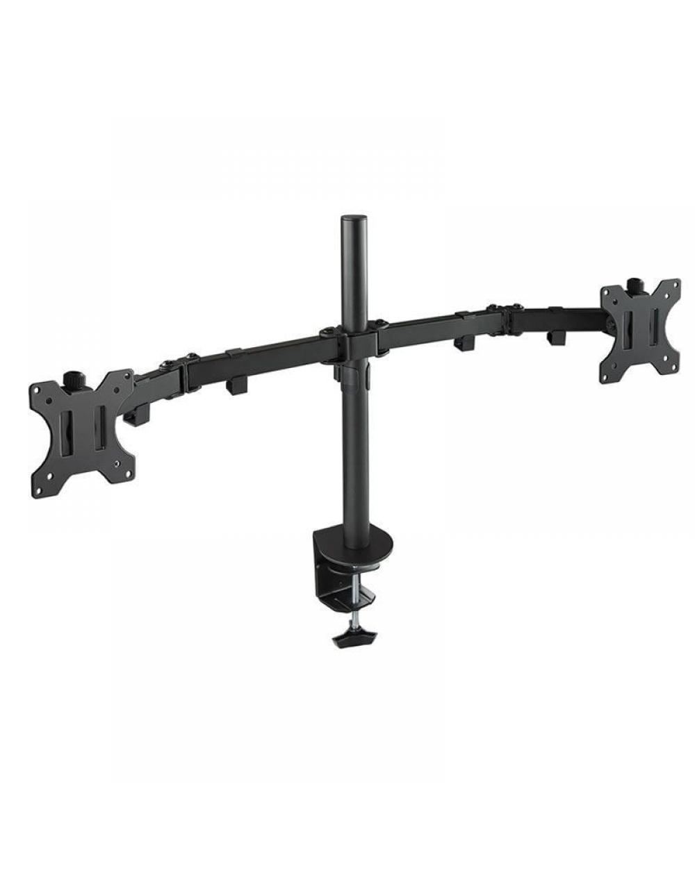 Soporte para 2 Monitores TooQ DB1232TN-B/ hasta 8kg