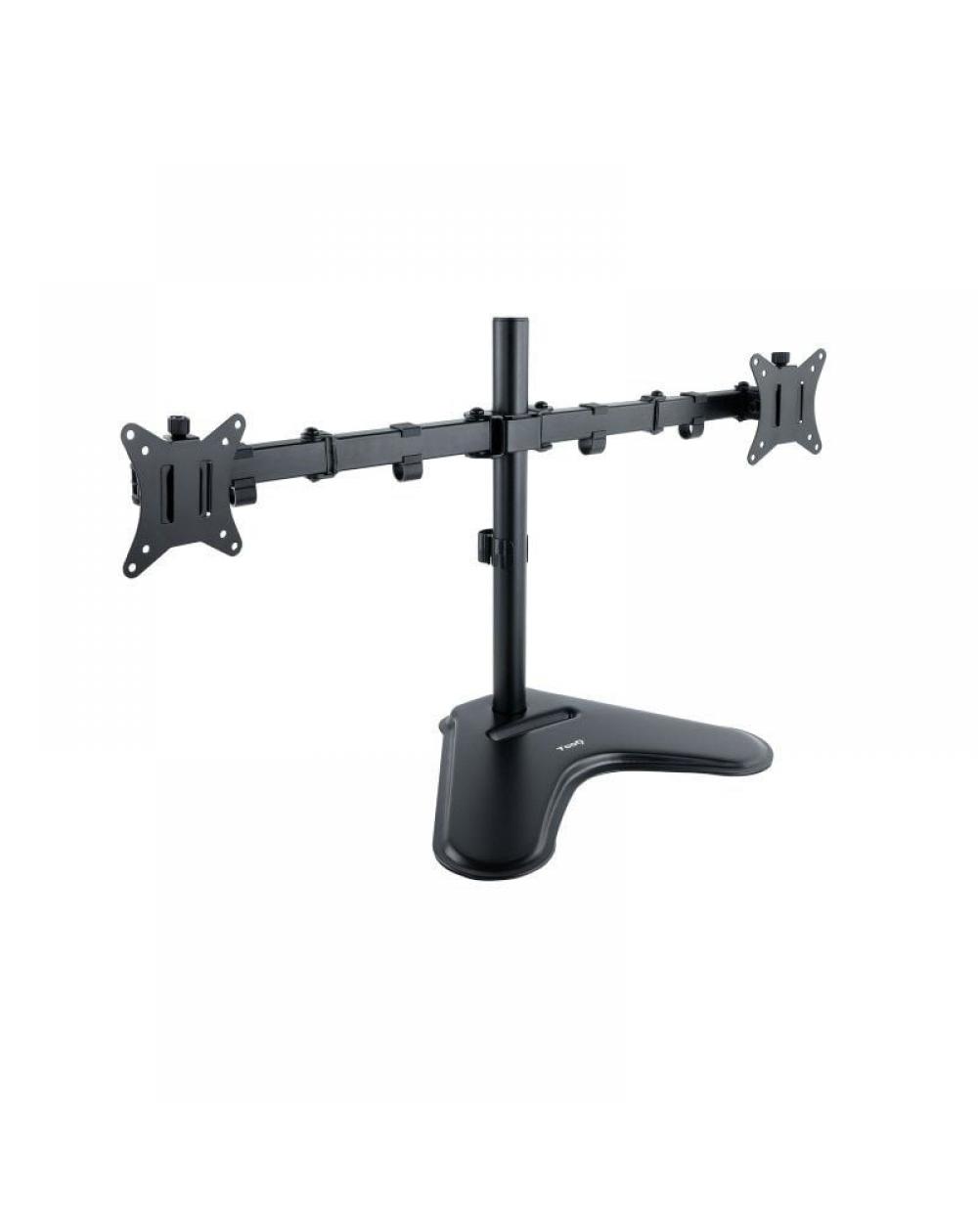 Soporte para 2 Monitores TooQ DB1702TN-B/ hasta 9kg