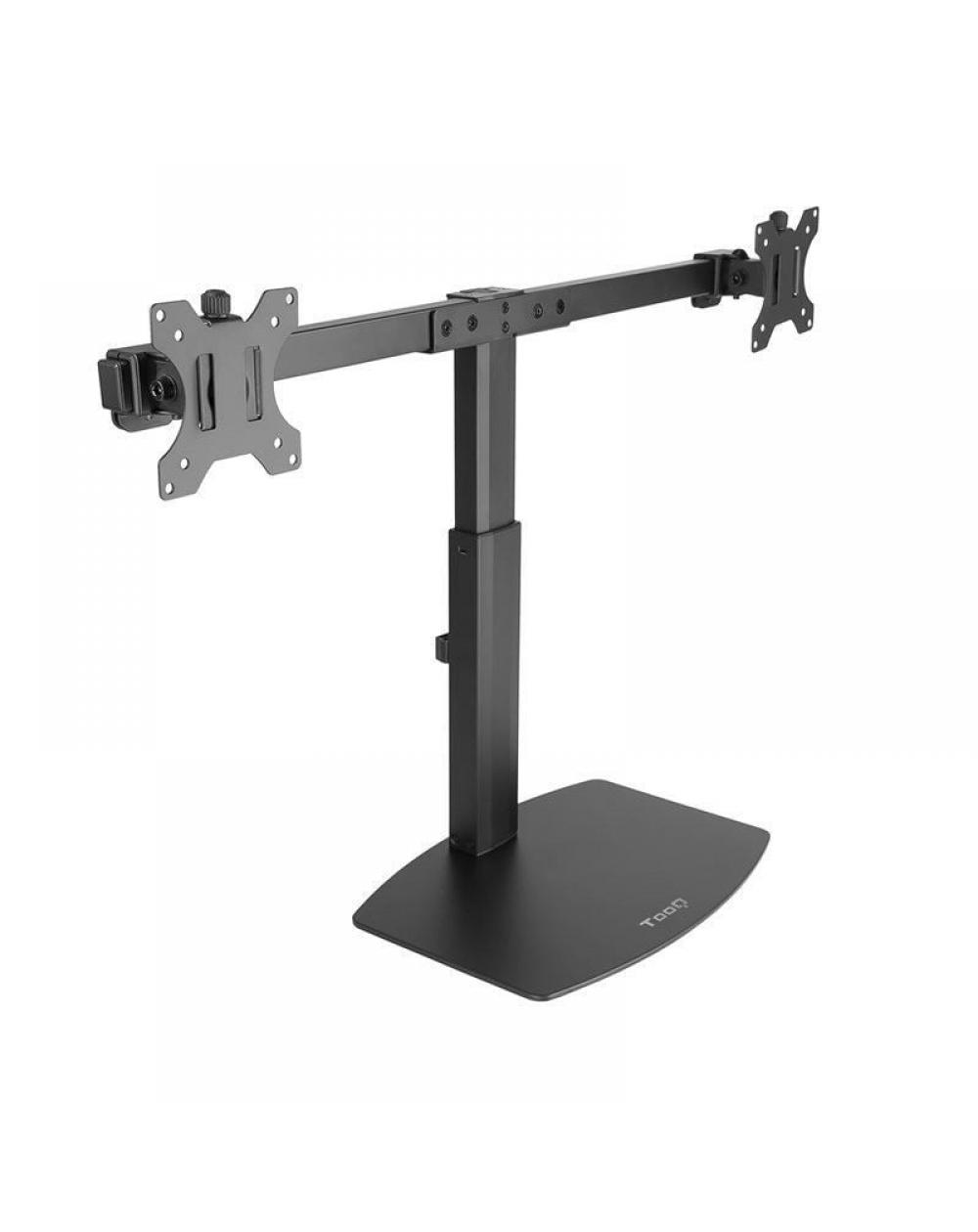 Soporte para 2 Monitores TooQ DB1727TN-B/ hasta 6kg