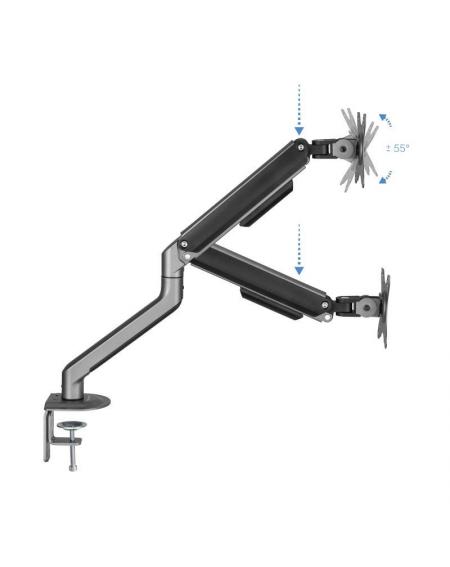 Soporte para Monitor TooQ DB4032TNR-G/ hasta 9kg