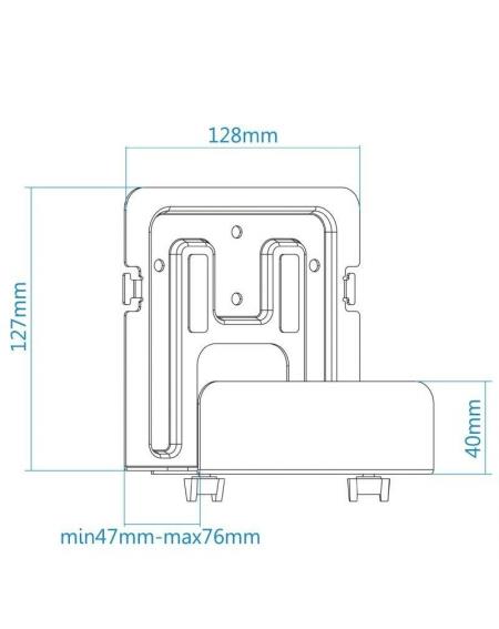 Soporte Universal TooQ TQMPM4776 para Router, MiniPC/ hasta 5kg