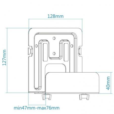 Soporte Universal TooQ TQMPM4776 para Router, MiniPC/ hasta 5kg