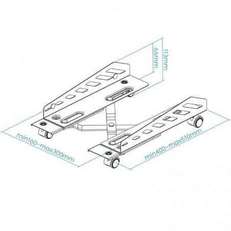 Soporte para PC TooQ UMCS0024-B/ hasta 25kg