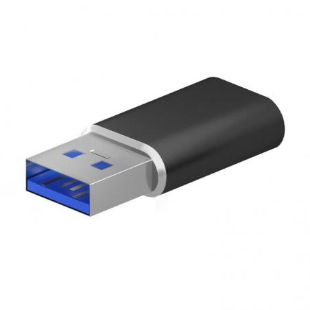Adaptador USB 3.2 GEN2 Aisens A108-0678/ USB Tipo-C Hembra - USB Macho