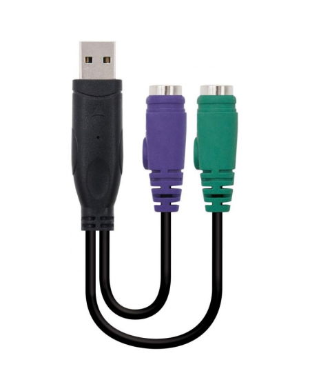 Cable Conversor Nanocable 10.03.0101/ PS Hembra - USB Tipo-A Macho