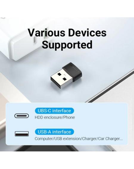 Adaptador USB 2.0 Vention CDWB0/ USB Tipo-C Macho - USB Hembra