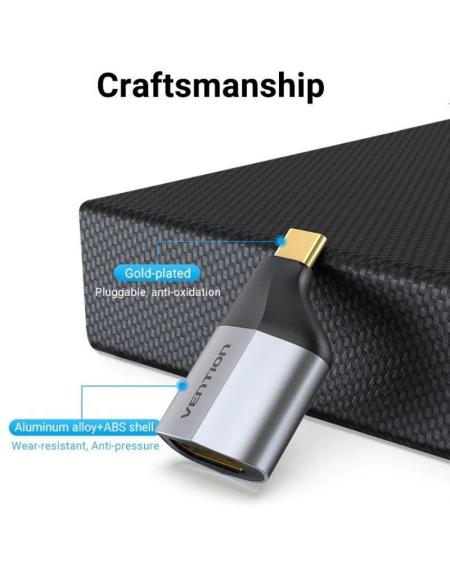 Adaptador USB Tipo-C Vention TCAH0/ USB Tipo-C Macho a HDMI Hembra