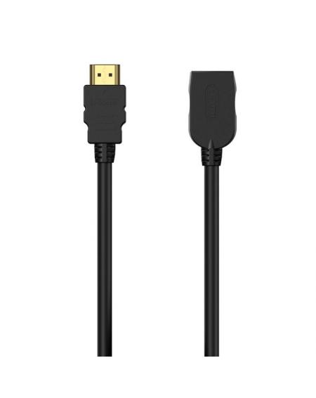 Cable Alargador HDMI Aisens A120-0544/ HDMI Macho - HDMI Hembra/ 1m/ Negro