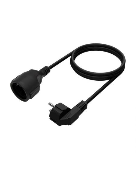 Cable Alargador de Alimentación Aisens A132-0603/ CEE7 Macho - CEE7 Hembra/ 10m/ Negro