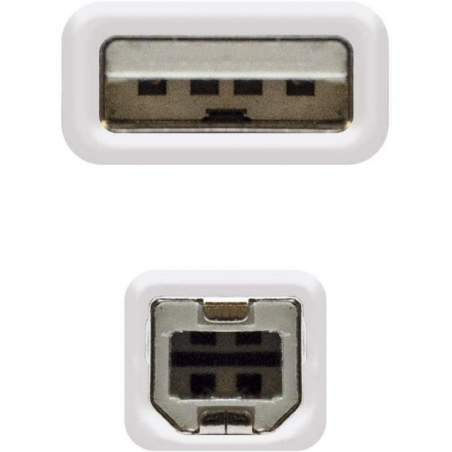 Cable Alargador USB 2.0 Nanocable 10.01.0204/ USB Macho - USB Hembra/ 3m/ Beige