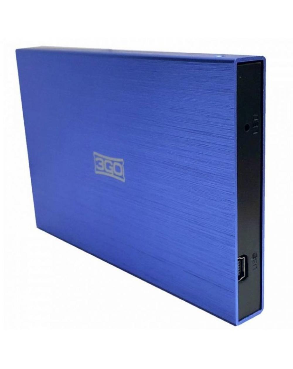 Caja Externa para Disco Duro de 2.5' 3GO HDD25BL13/ USB 2.0 - Imagen 1