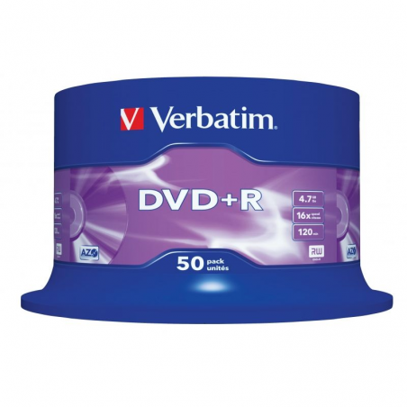 DVD+R Verbatim Advanced AZO 16X/ Tarrina-50uds