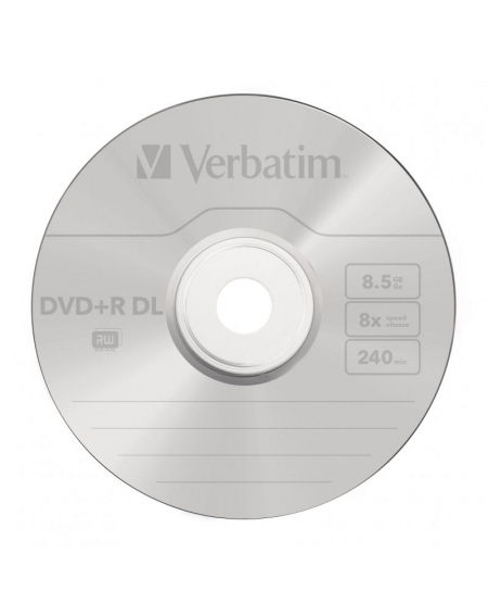 DVD+R Doble Capa Verbatim Advanced AZO 8X/ Tarrina-10uds