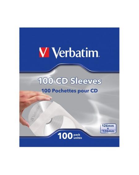 Fundas CD-R Verbatim Sleeves/ Caja-100uds