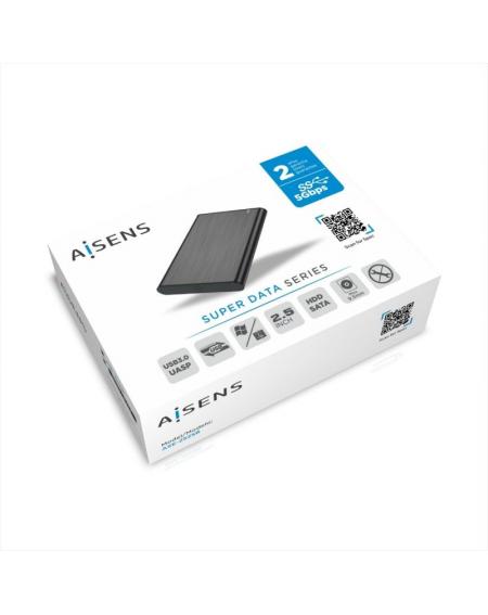 Caja Externa para Disco Duro de 2.5' Aisens ASE-2525B/ USB 3.1/ Sin tornillos - Imagen 4