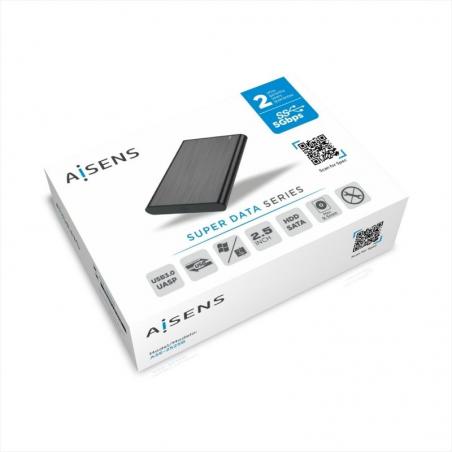 Caja Externa para Disco Duro de 2.5' Aisens ASE-2525B/ USB 3.1/ Sin tornillos - Imagen 4