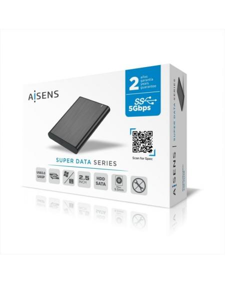 Caja Externa para Disco Duro de 2.5' Aisens ASE-2525B/ USB 3.1/ Sin tornillos - Imagen 5