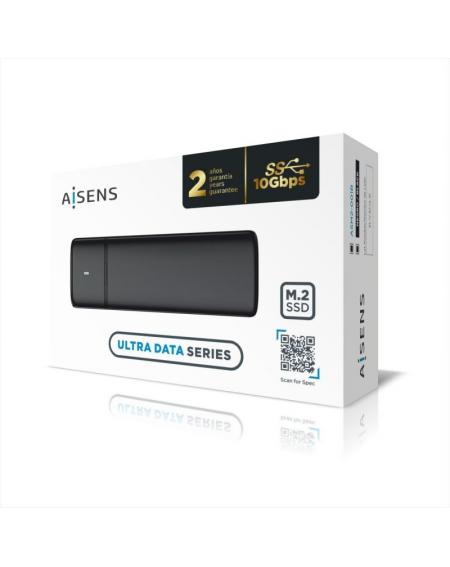 Caja Externa para Disco SSD M.2 SATA/NVMe Aisens ASM2-001B/ USB 3.1/ Sin tornillos - Imagen 4