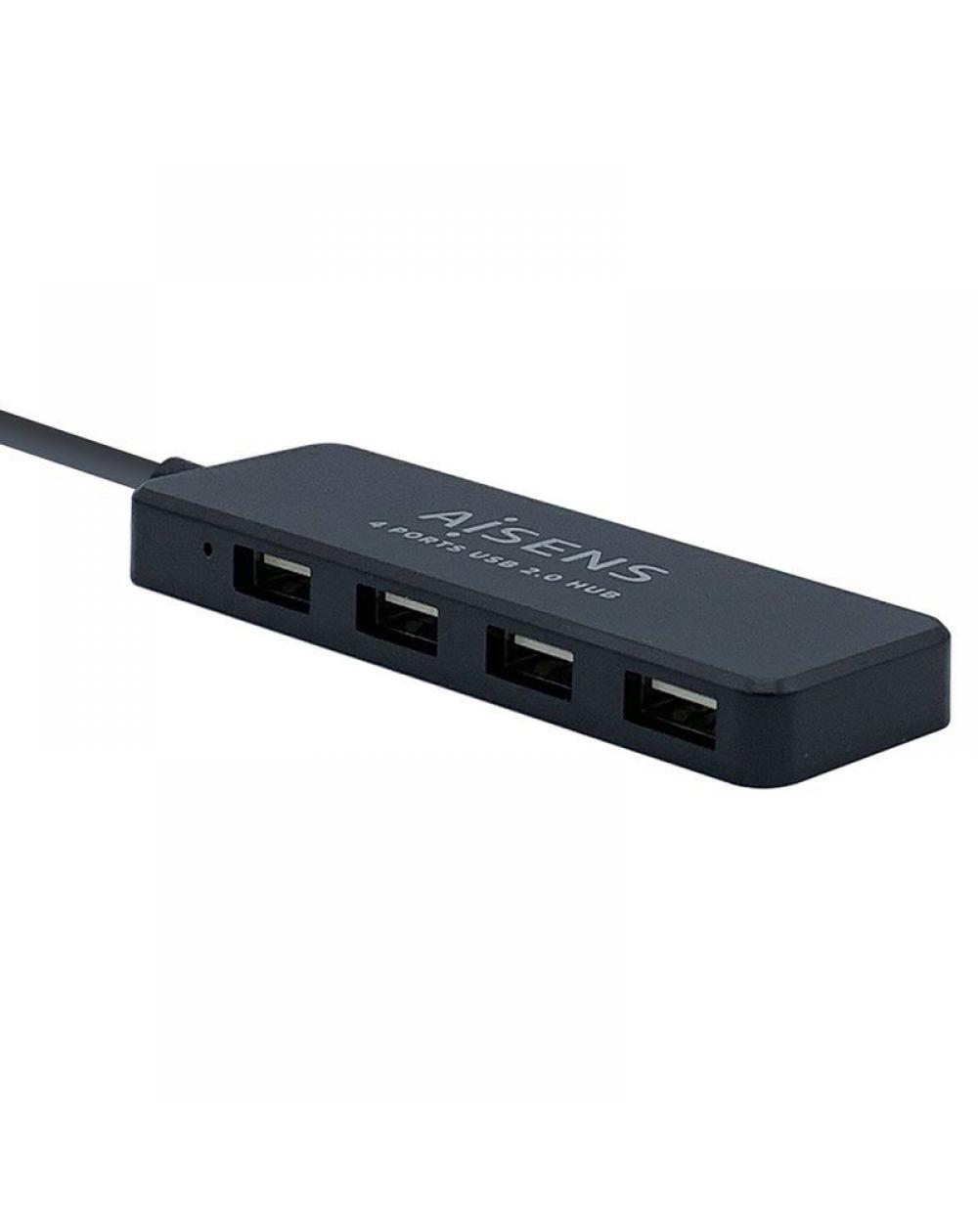 Hub USB 2.0 Aisens A104-0402/ 4 Puertos USB - Imagen 1