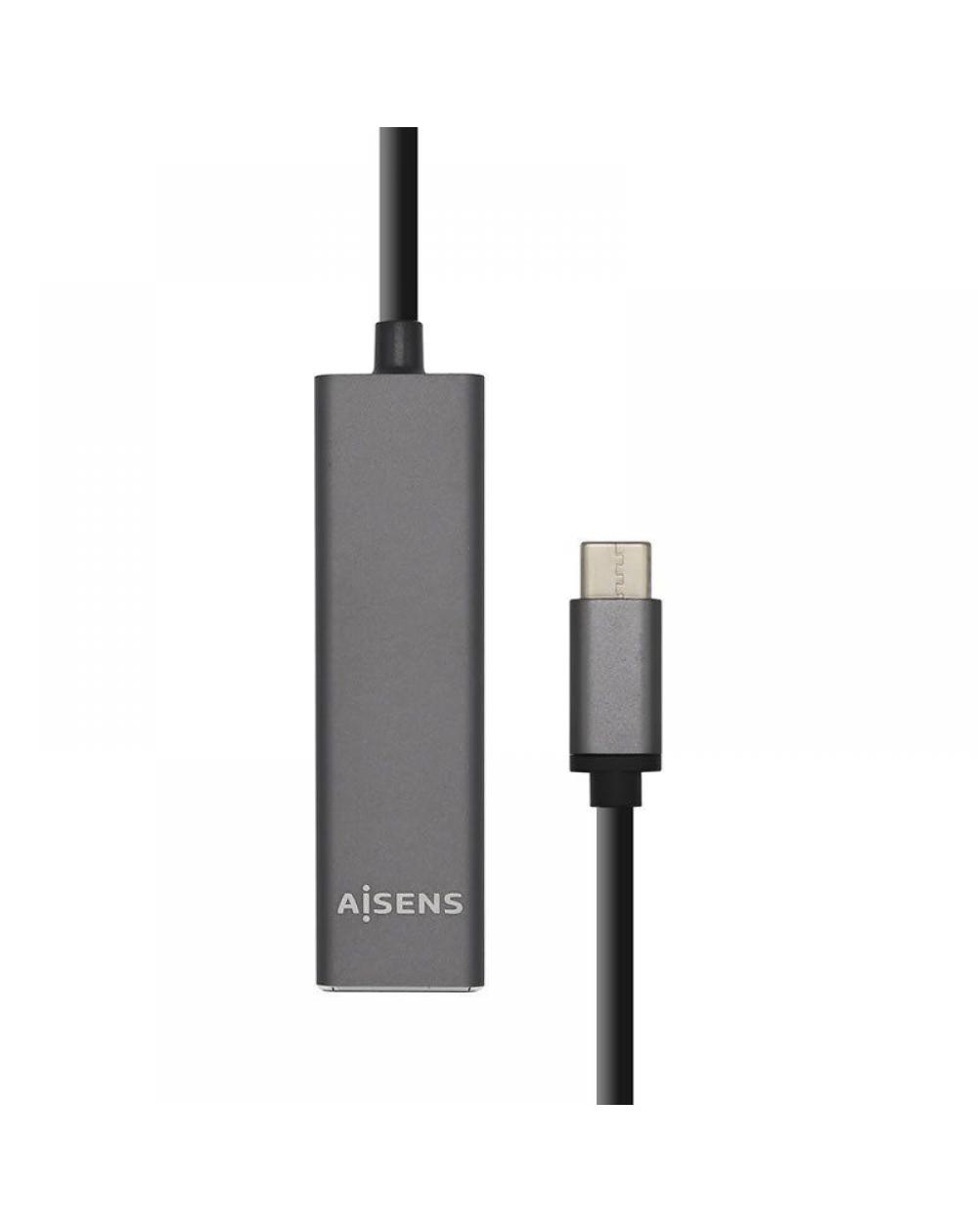 Hub USB 3.1 Tipo-C Aisens A109-0403/ 4 Puertos USB - Imagen 1