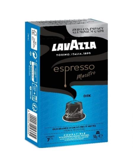 Cápsula Lavazza Espresso Maestro Dek Descafeinado para cafeteras Nespresso/ Caja de 10