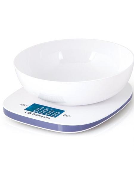 Báscula de Cocina Electrónica Orbegozo PC 1014/ hasta 5kg/ Blanca