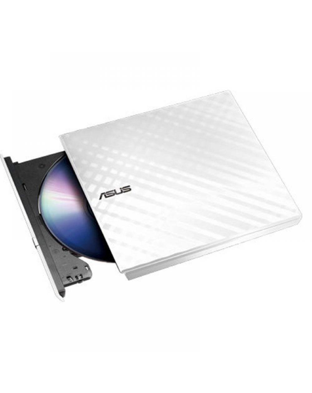 Grabadora Externa CD/DVD Asus SDRW-08DS2S-U Lite/ Blanco - Imagen 1