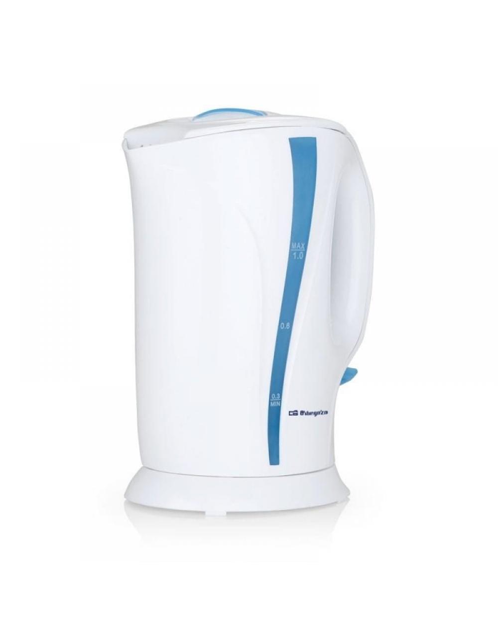 Hervidor de Agua Orbegozo KT 5002/ 900W/ Capacidad 1L