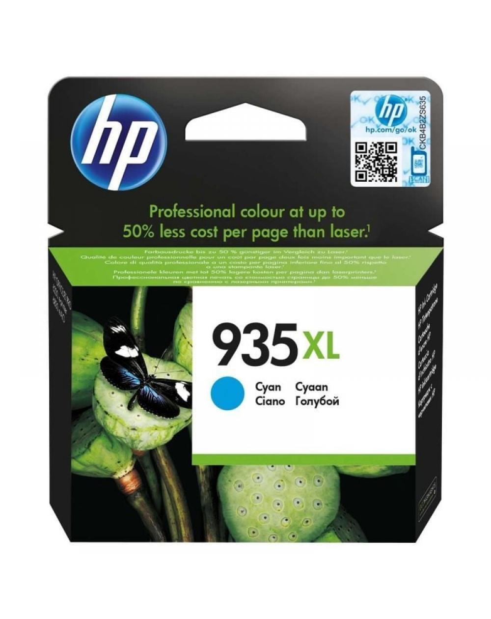 Cartucho de Tinta Original HP nº935 XL Alta Capacidad/ Cian