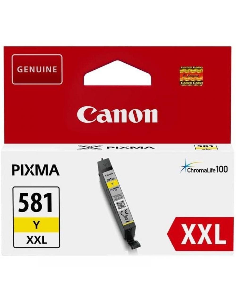 Cartucho de Tinta Original Canon CLI-581XXL Alta Capacidad/ Amarillo