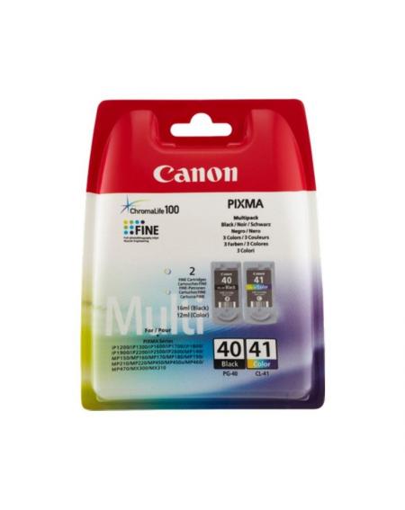 Cartucho de Tinta Original Canon PG-40 + CL-41 Multipack/ Negro/ Tricolor