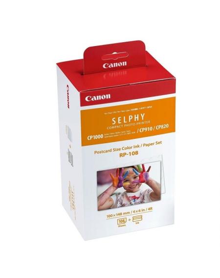 Cartucho de Tinta Original Canon RP-108 Multipack/ Tricolor + Papel Fotográfico