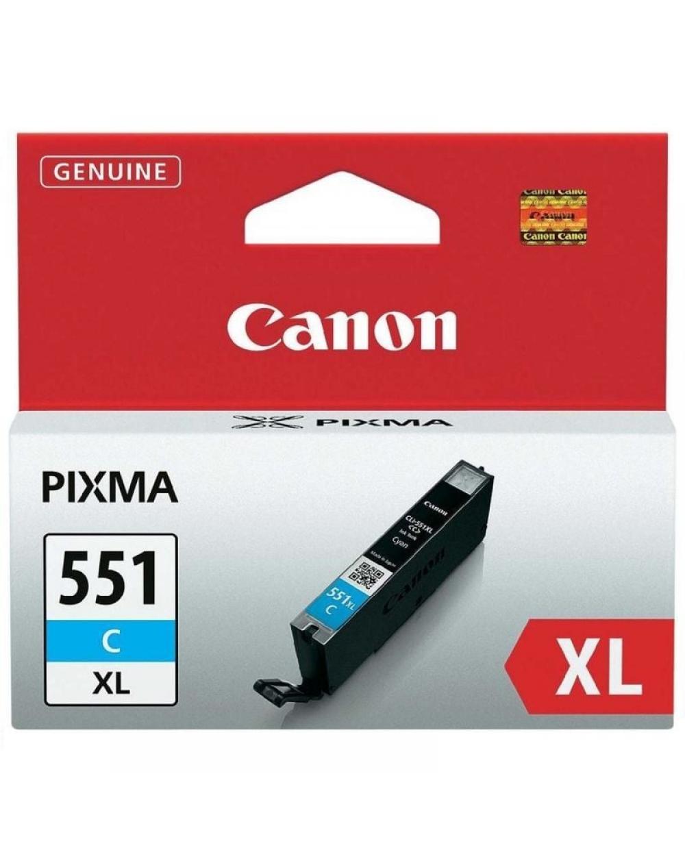 Cartucho de Tinta Original Canon CLI-551C XL Alta Capacidad/ Cian