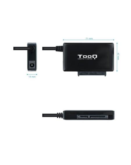 Adaptador para Discos Duros 2.5'/3.5' Tooq TQHDA-01A/ USB 3.0 Macho - SATA - Imagen 2