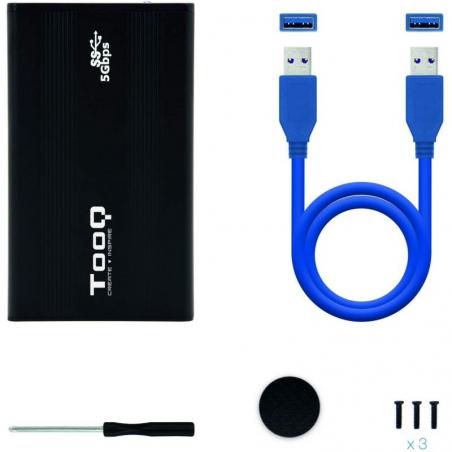 Caja Externa para Disco Duro de 2.5' TooQ TQE-2524B/ USB 3.1 - Imagen 4