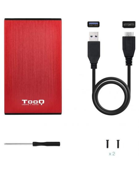 Caja Externa para Disco Duro de 2.5' TooQ TQE-2527R/ USB 3.1 - Imagen 4