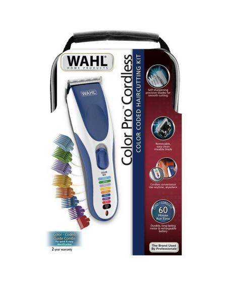 Cortapelos Wahl Color Pro/ con Batería/ 12 Accesorios