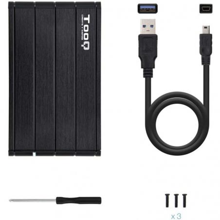 Caja Externa para Disco Duro de 2.5' TooQ TQE-2530B/ USB 3.1 - Imagen 4