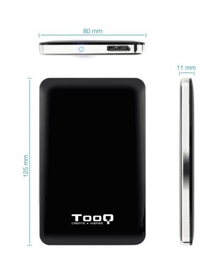 Caja Externa para Disco Duro de 2.5' TooQ TQE-2538B/ USB 3.1 - Imagen 3