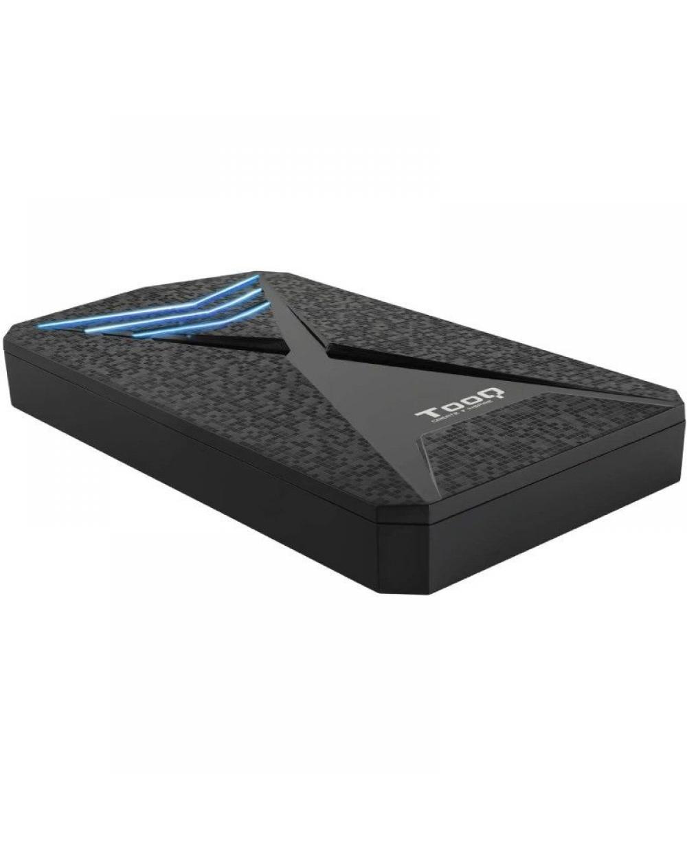 Caja Externa Gaming para Disco Duro de 2.5' TooQ TQE-2550BL/ USB 3.1/ Sin tornillos - Imagen 1