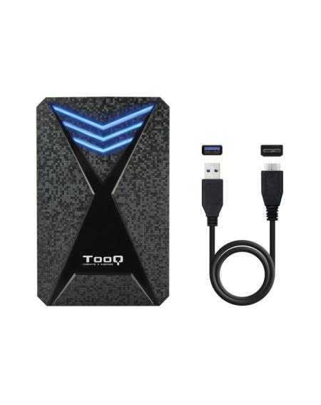 Caja Externa Gaming para Disco Duro de 2.5' TooQ TQE-2550BL/ USB 3.1/ Sin tornillos - Imagen 4