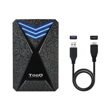 Caja Externa Gaming para Disco Duro de 2.5' TooQ TQE-2550BL/ USB 3.1/ Sin tornillos - Imagen 4