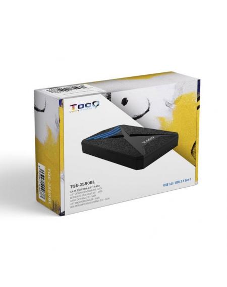 Caja Externa Gaming para Disco Duro de 2.5' TooQ TQE-2550BL/ USB 3.1/ Sin tornillos - Imagen 5