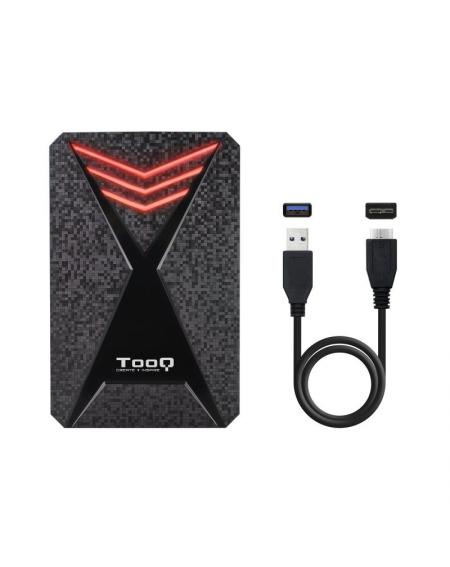 Caja Externa Gaming para Disco Duro de 2.5' TooQ TQE-2550RGB/ USB 3.1/ Sin tornillos - Imagen 4